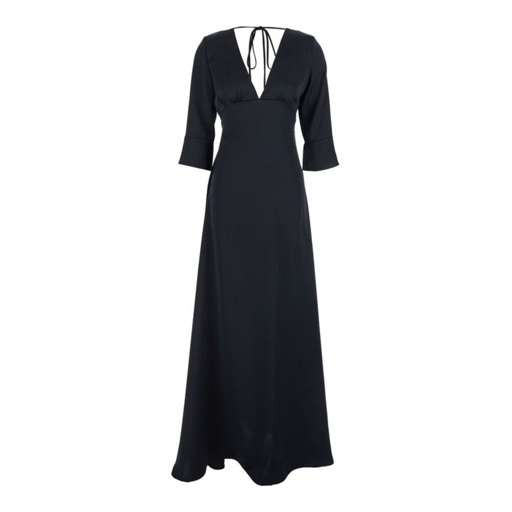 Plain Women Long Sleeves Maxi Dress